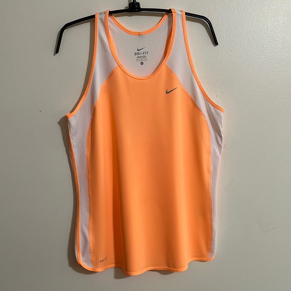 Nike Tops - Nike Orange Racerback Tank Top Moisture-Wicking